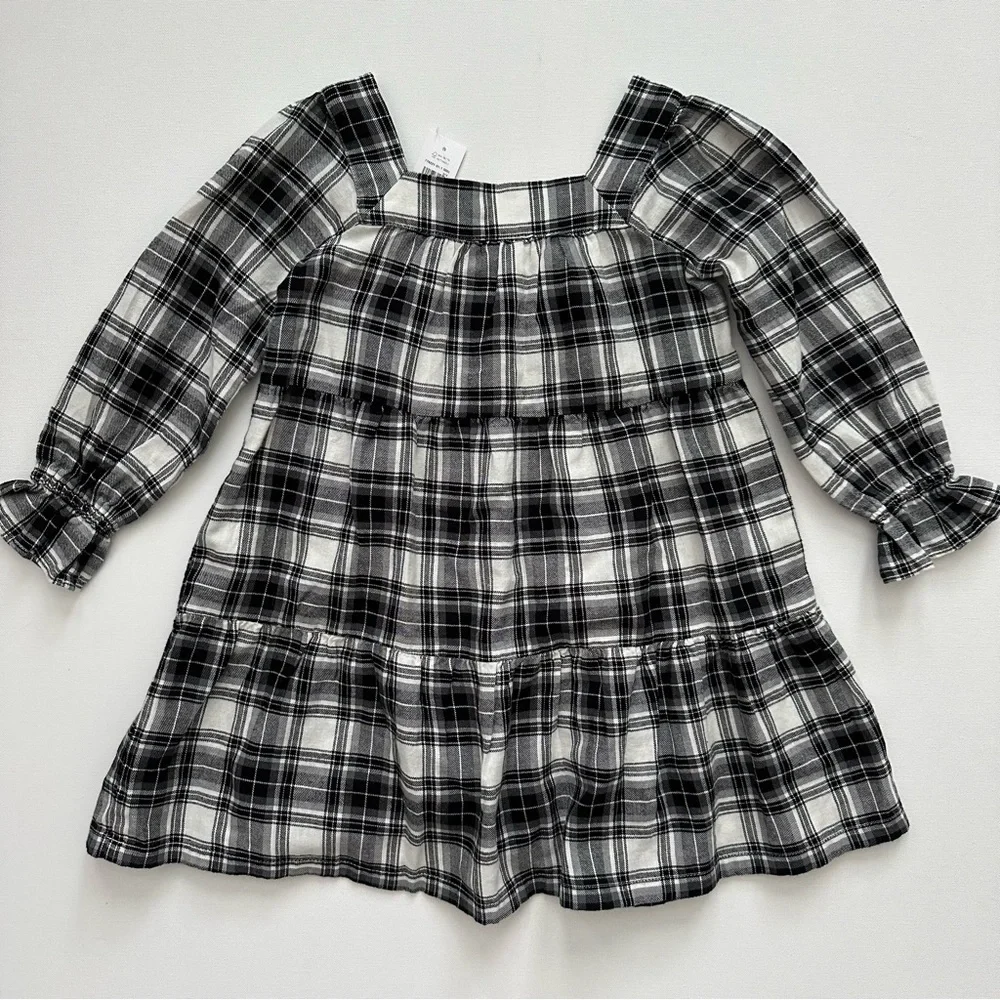 Gap Kids Long Sleeve Plaid Dress Size XS (4/5) Little Girls